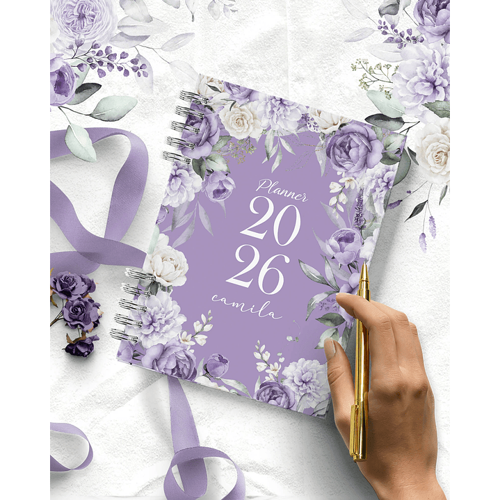 Kit Digital Planner Violeta Lilás 2026  1
