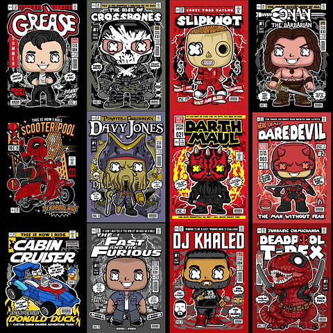 Coleção POP Art Premium 225 Artes Exclusivas para Estamparia 