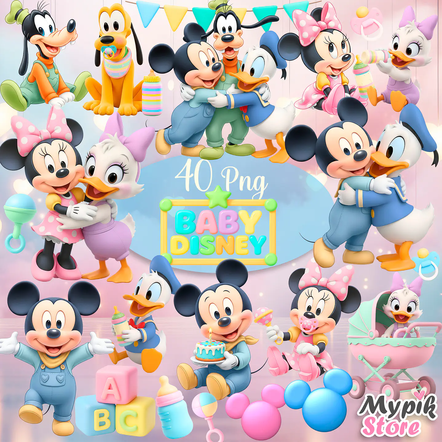 Kit Digital Disney Baby - Arte Infantil Encantadora 1