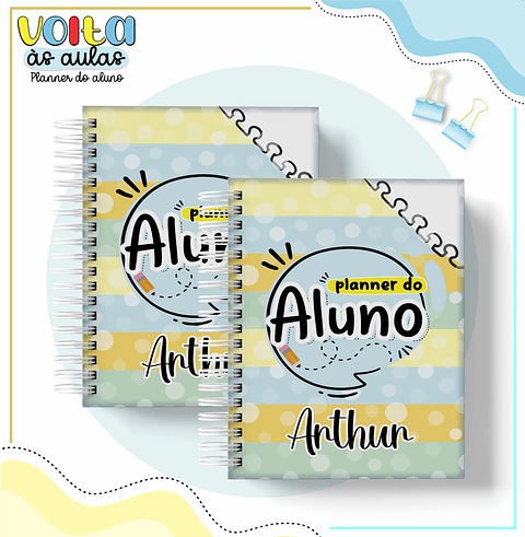 Kit Digital Planner do Estudante Menino PDF