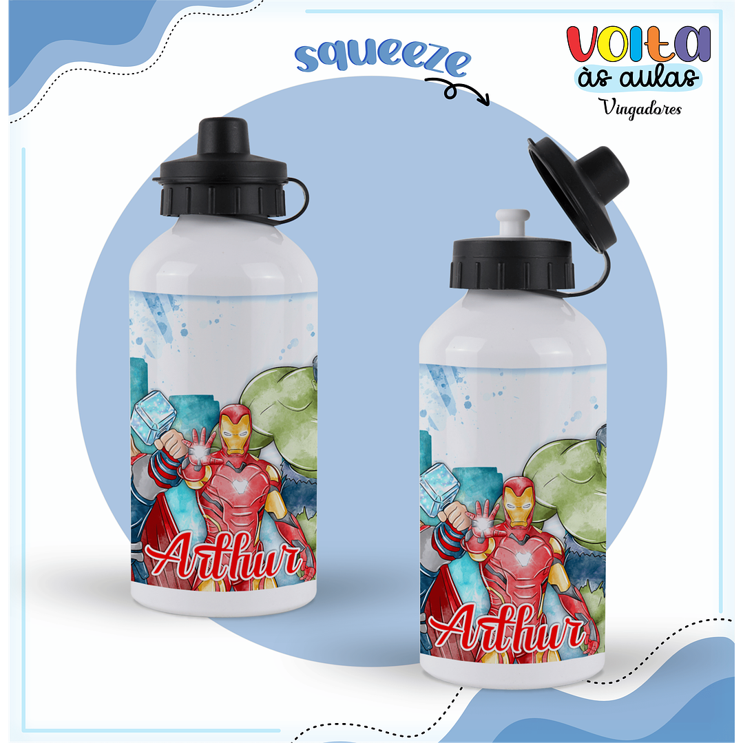 Kit digital Encadernação Vingadores - Volta às aulas 3