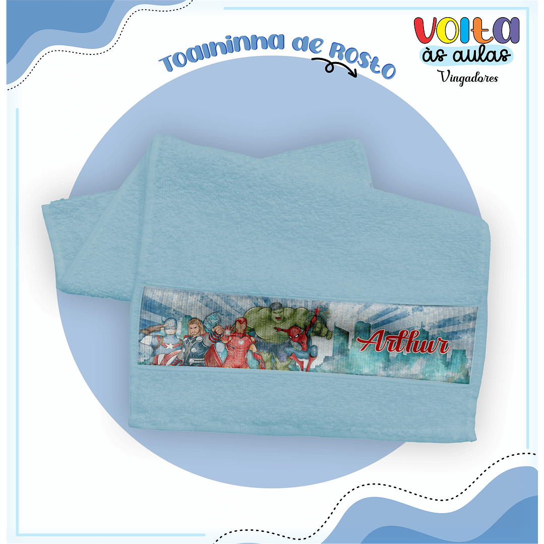 Kit digital Encadernação Vingadores - Volta às aulas 6