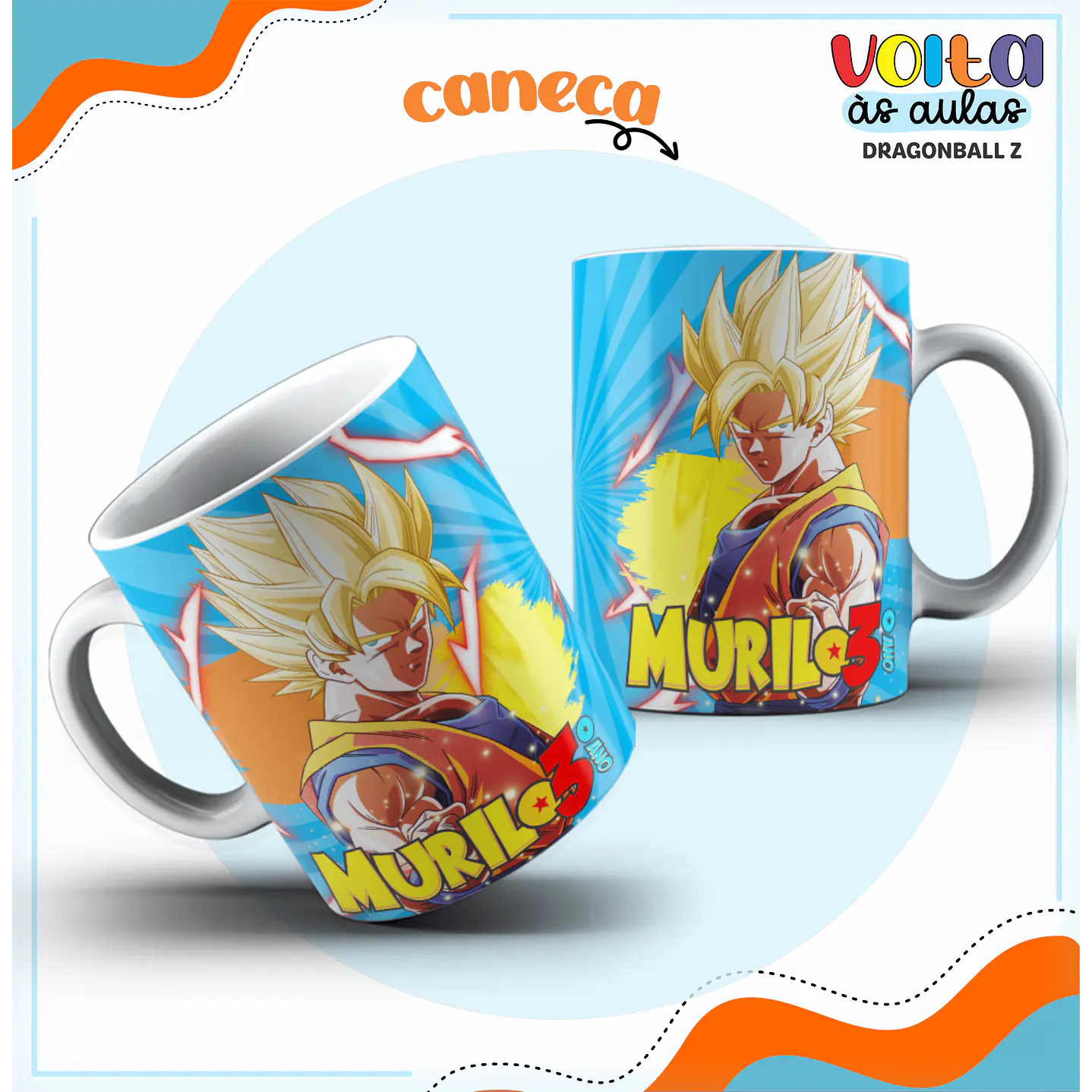 Kit digital Encadernação Dragon Ball Super – Volta às aulas 6