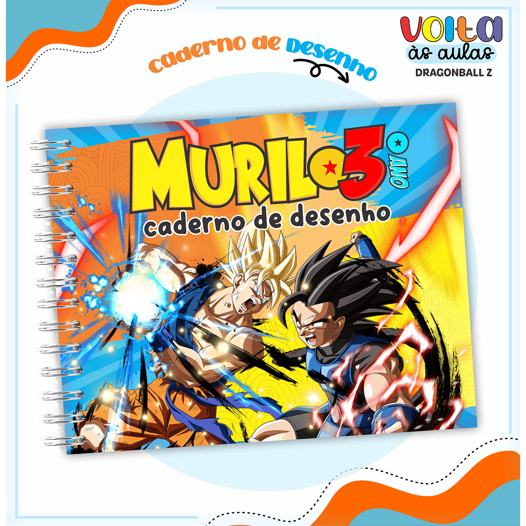 Kit digital Encadernação Dragon Ball Super – Volta às aulas 7