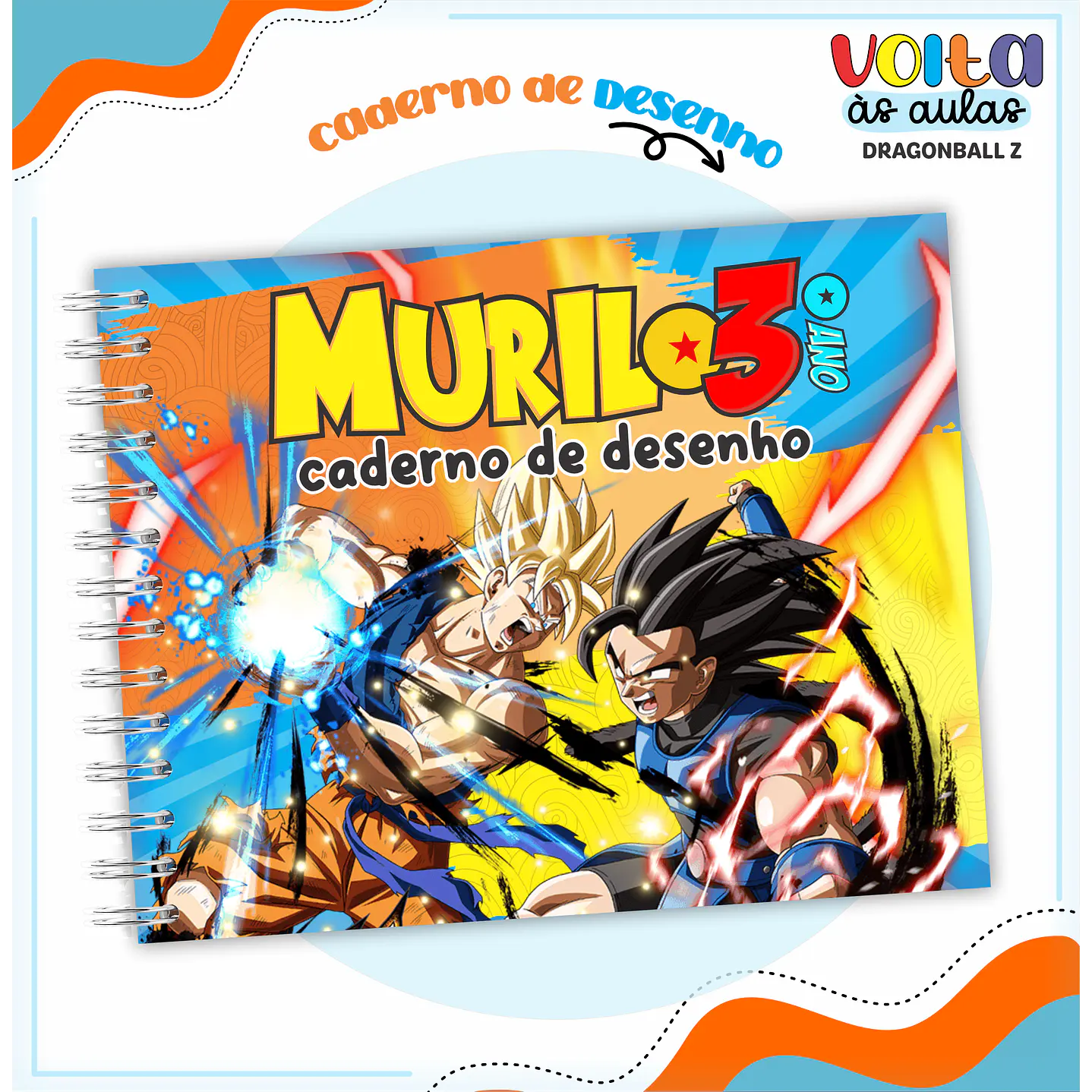 Kit digital Encadernação Dragon Ball Super – Volta às aulas 7