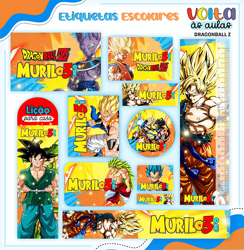 Kit digital Encadernação Dragon Ball Super – Volta às aulas