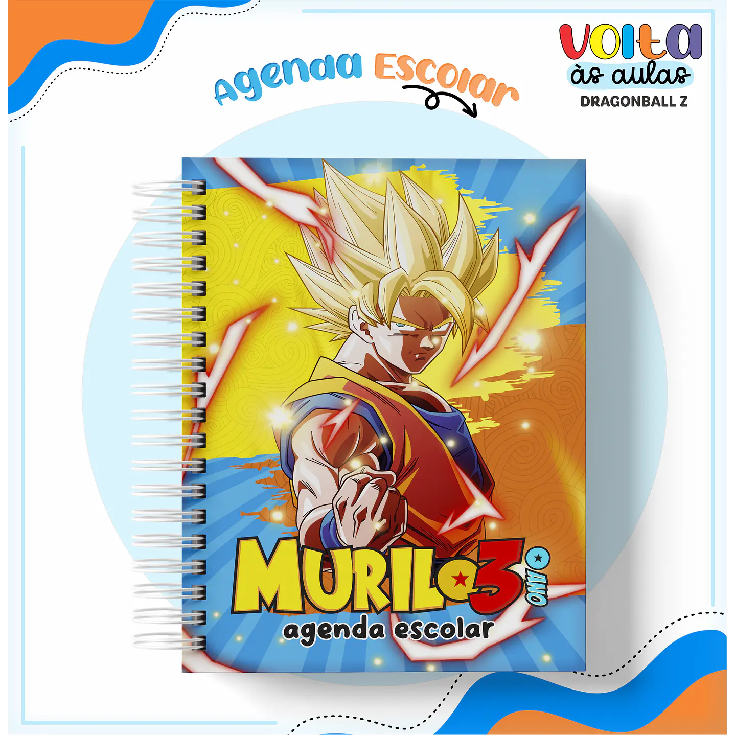 Kit digital Encadernação Dragon Ball Super – Volta às aulas 12