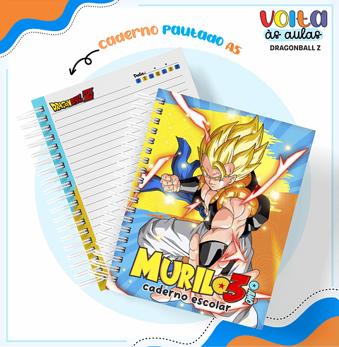 Kit digital Encadernação Dragon Ball Super – Volta às aulas