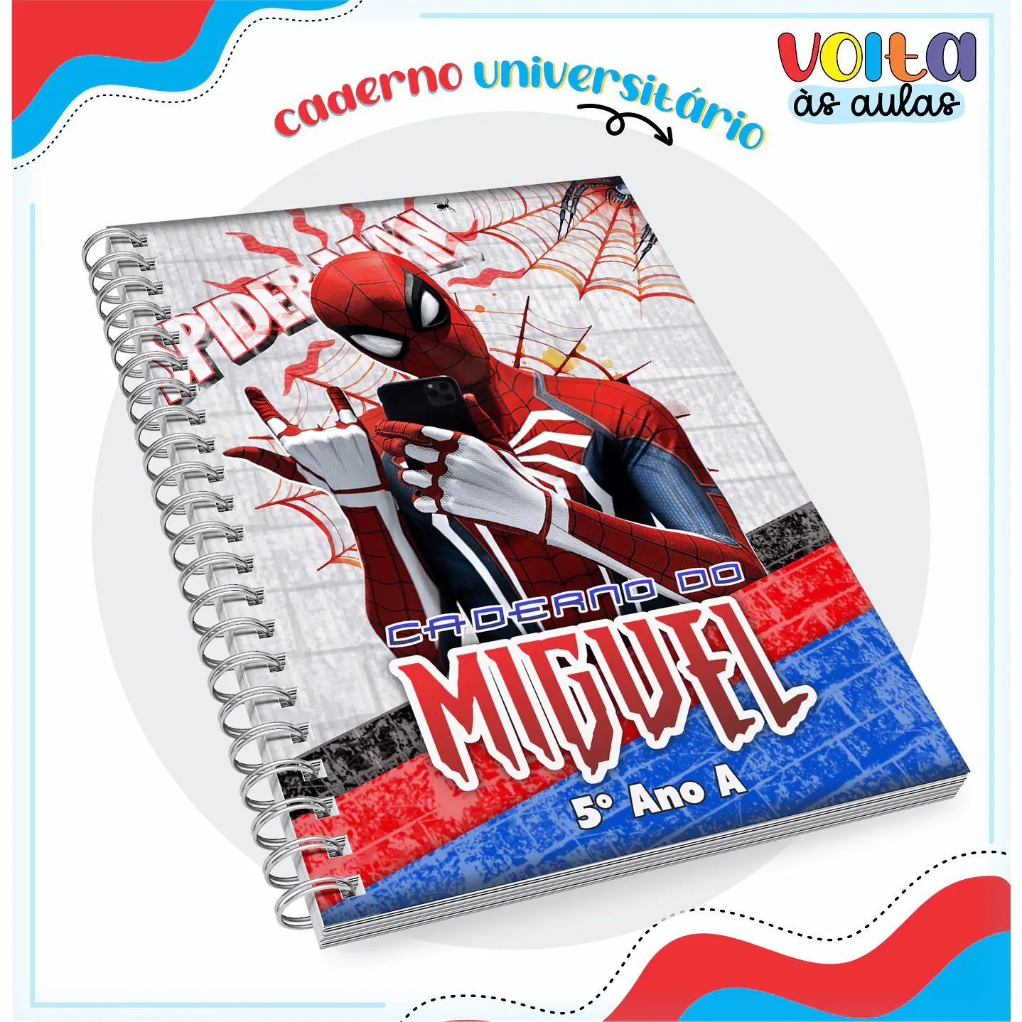 Encadernação Homem Aranha - Volta às aulas 5