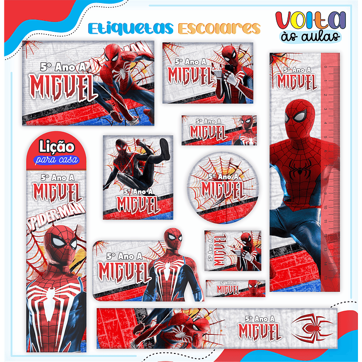 Encadernação Homem Aranha - Volta às aulas 2