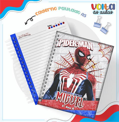 Encadernação Homem Aranha - Volta às aulas