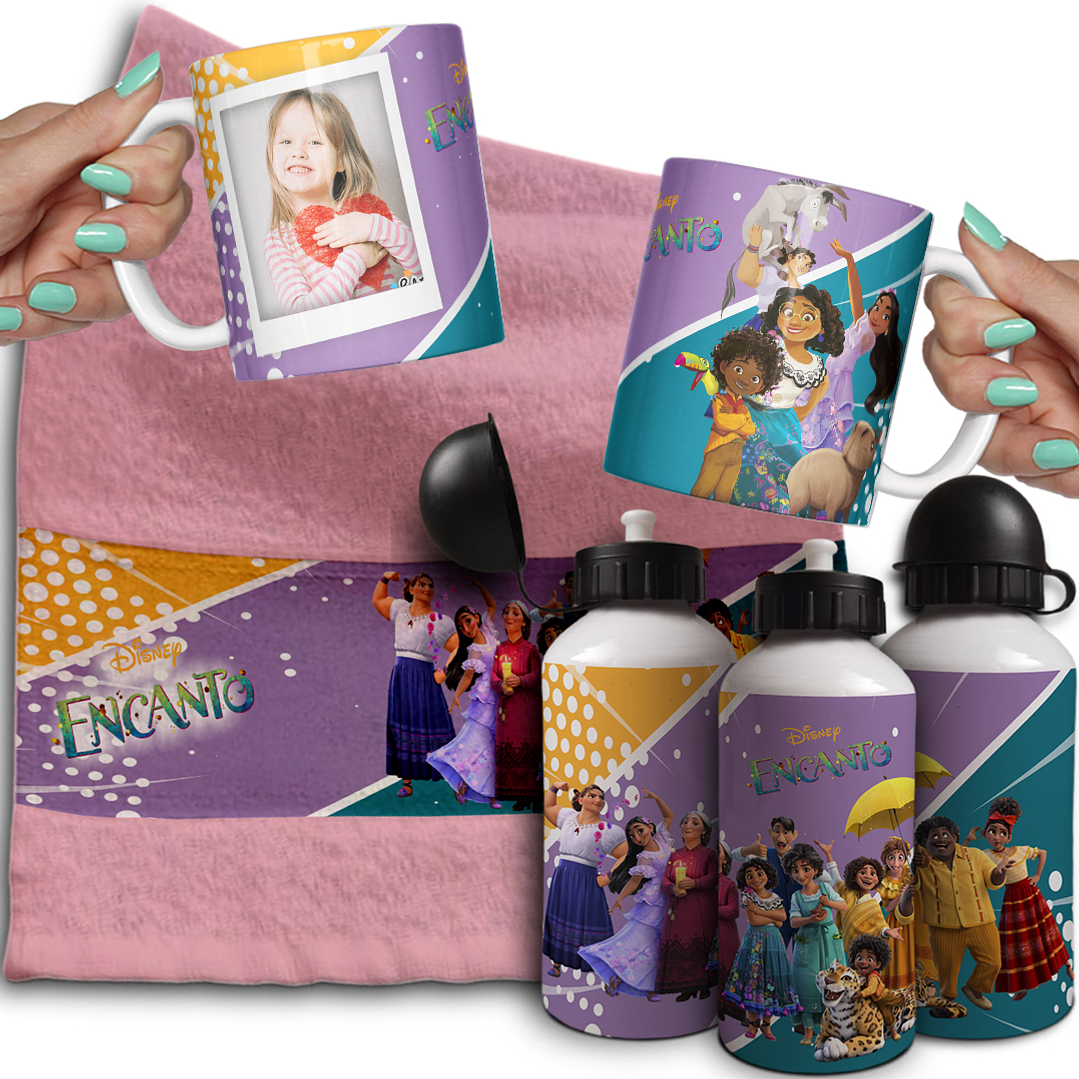 Combo de Sublimação Volta às Aulas - Canecas, Toalhinha e Garrafinha  3