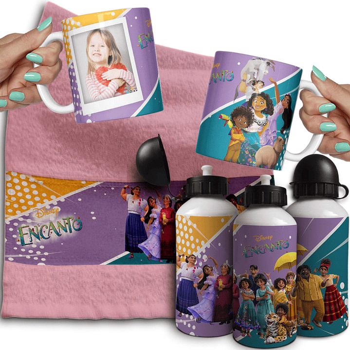 Combo de Sublimação Volta às Aulas - Canecas, Toalhinha e Garrafinha  3