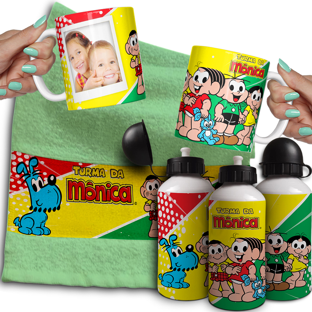 Combo de Sublimação Volta às Aulas - Canecas, Toalhinha e Garrafinha  15