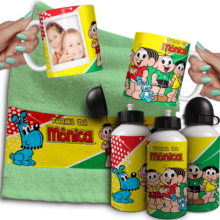 Combo de Sublimação Volta às Aulas - Canecas, Toalhinha e Garrafinha  15