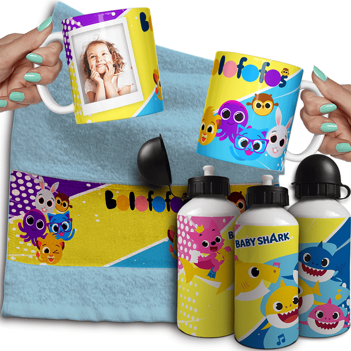 Combo de Sublimação Volta às Aulas - Canecas, Toalhinha e Garrafinha  18