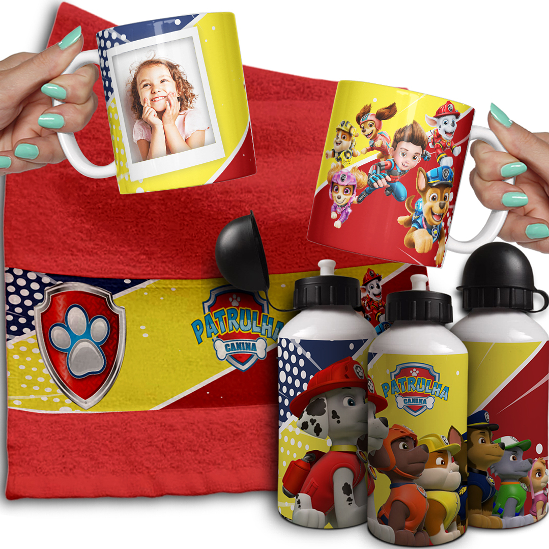 Combo de Sublimação Volta às Aulas - Canecas, Toalhinha e Garrafinha  19