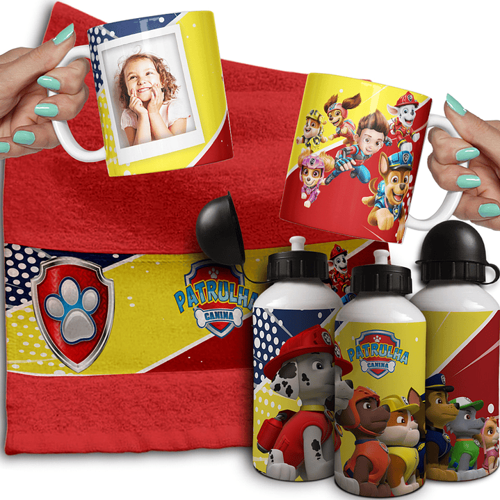 Combo de Sublimação Volta às Aulas - Canecas, Toalhinha e Garrafinha  19