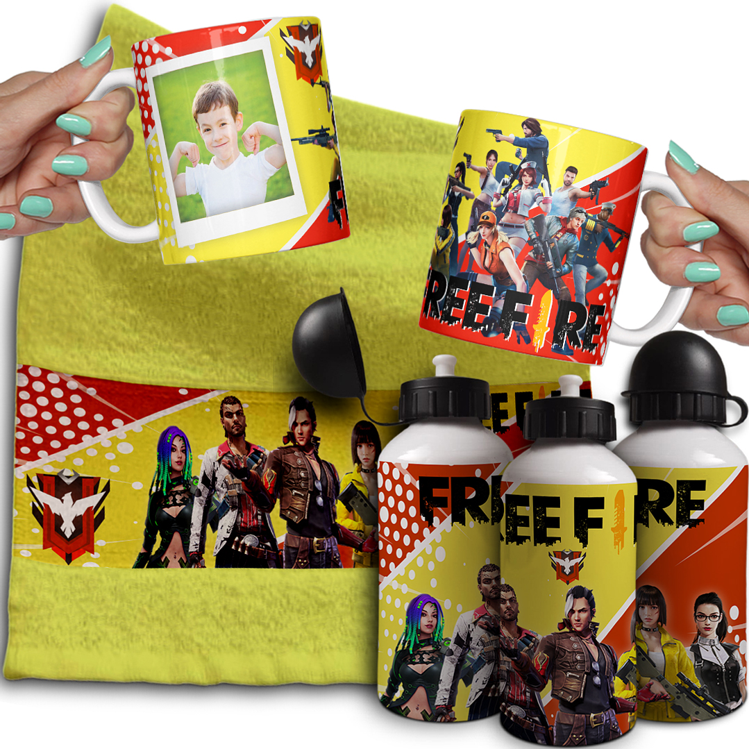 Combo de Sublimação Volta às Aulas - Canecas, Toalhinha e Garrafinha  23