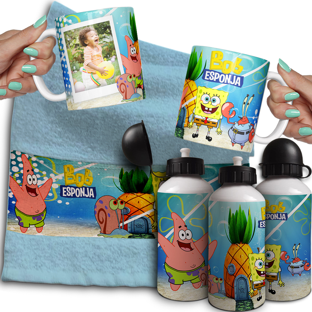 Combo de Sublimação Volta às Aulas - Canecas, Toalhinha e Garrafinha  26