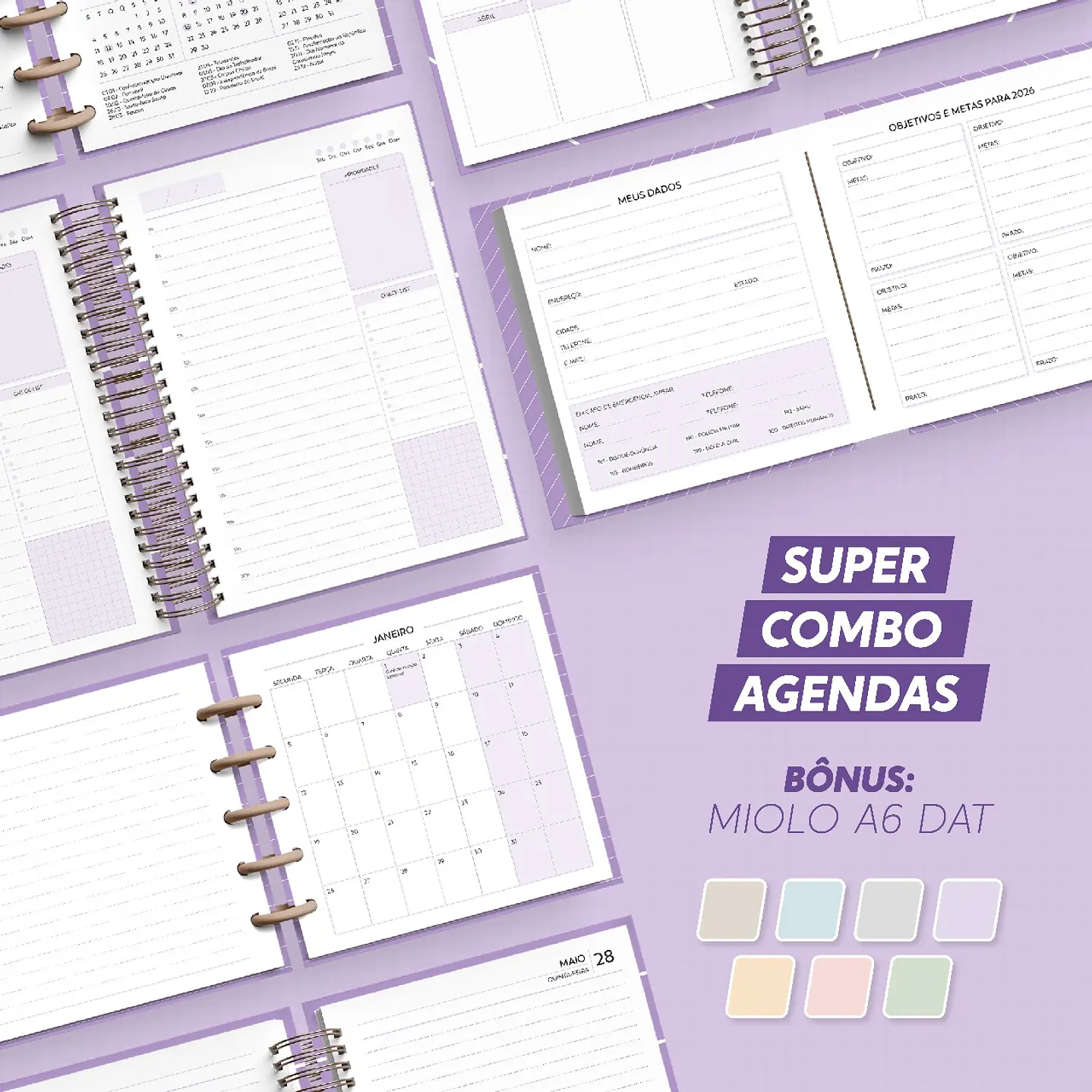 Mega Pack Encadernação 2026 - Arquivos Prontos para Imprimir 5