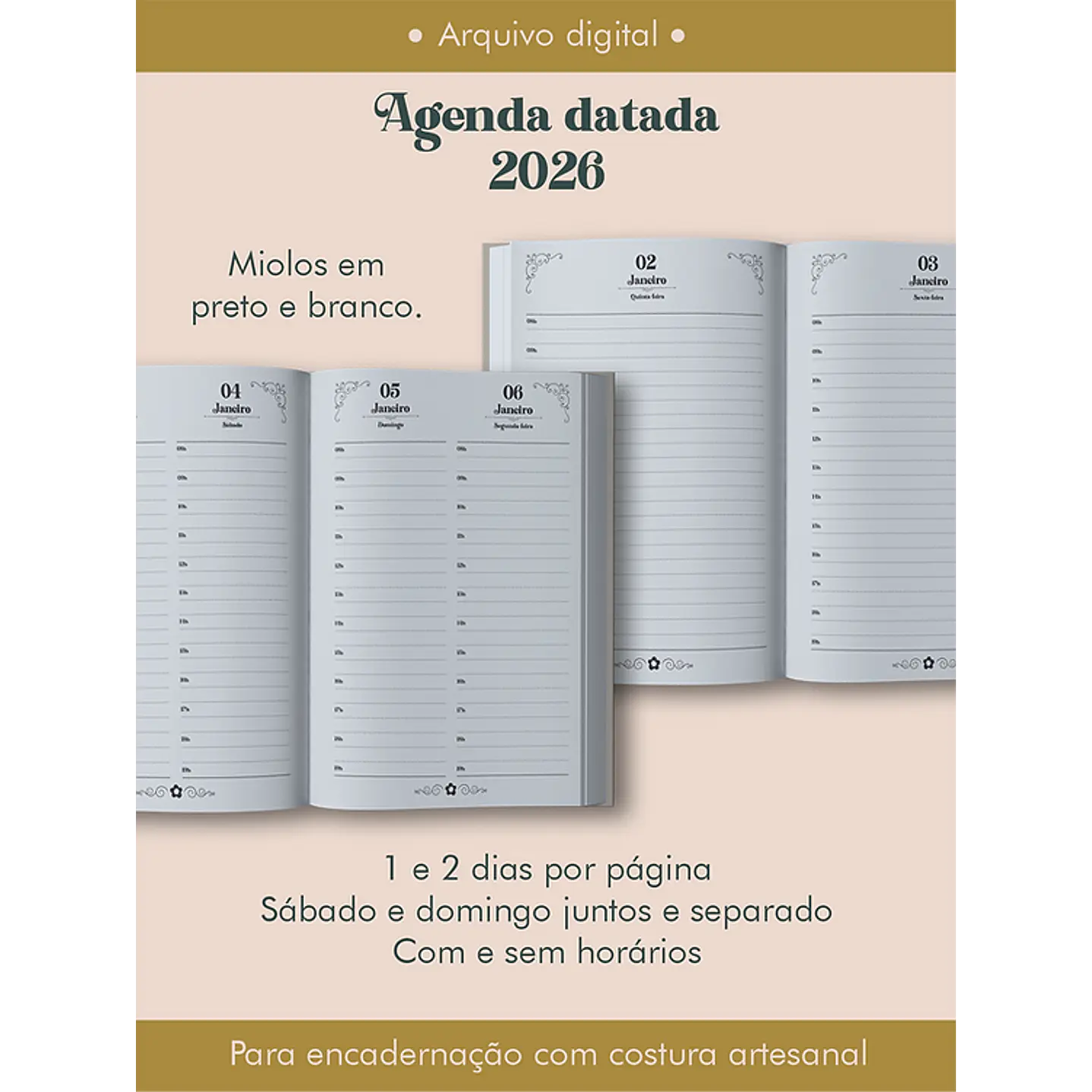 Mega Pack Encadernação 2026 - Arquivos Prontos para Imprimir 29