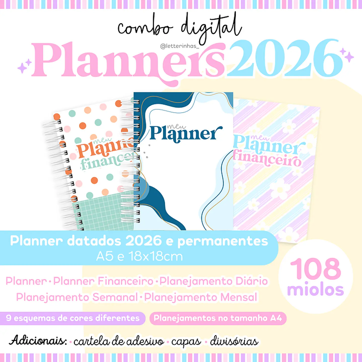 Mega Pack Encadernação 2026 - Arquivos Prontos para Imprimir 30