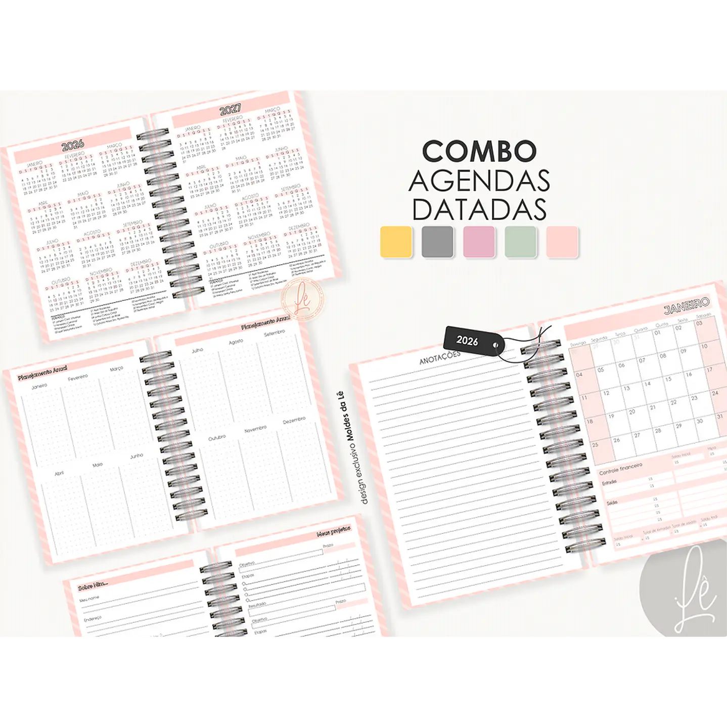 Mega Pack Encadernação 2026 - Arquivos Prontos para Imprimir 33