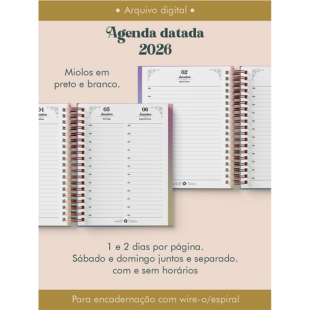Mega Pack Encadernação 2026 - Arquivos Prontos para Imprimir 36