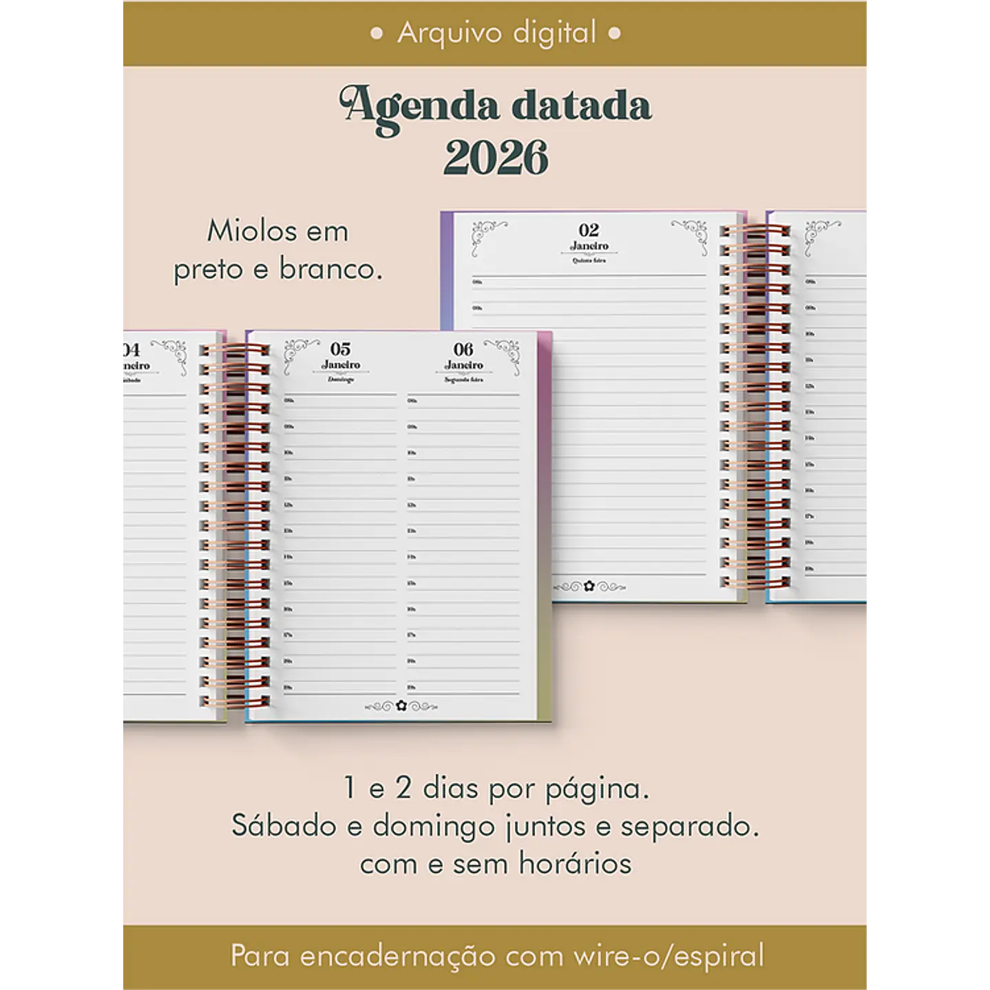 Mega Pack Encadernação 2026 - Arquivos Prontos para Imprimir 36