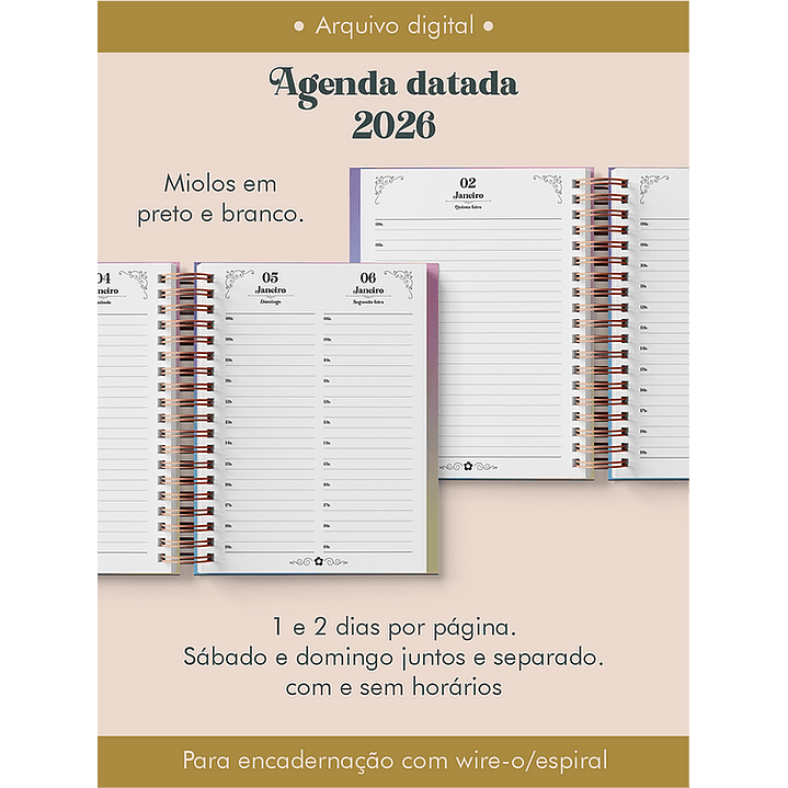 Mega Pack Encadernação 2026 - Arquivos Prontos para Imprimir 36