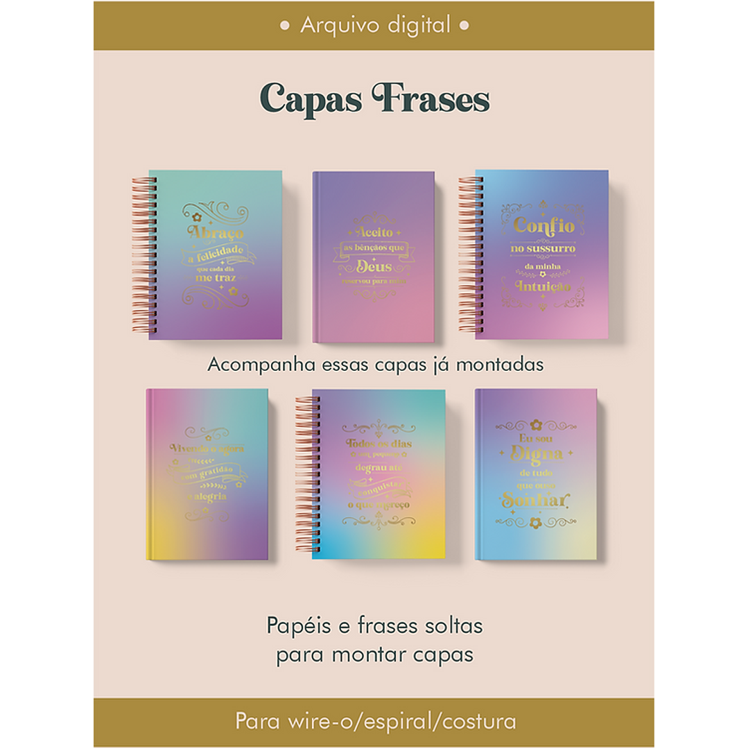 Mega Pack Encadernação 2026 - Arquivos Prontos para Imprimir 41