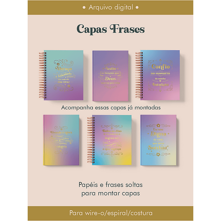 Mega Pack Encadernação 2026 - Arquivos Prontos para Imprimir 41