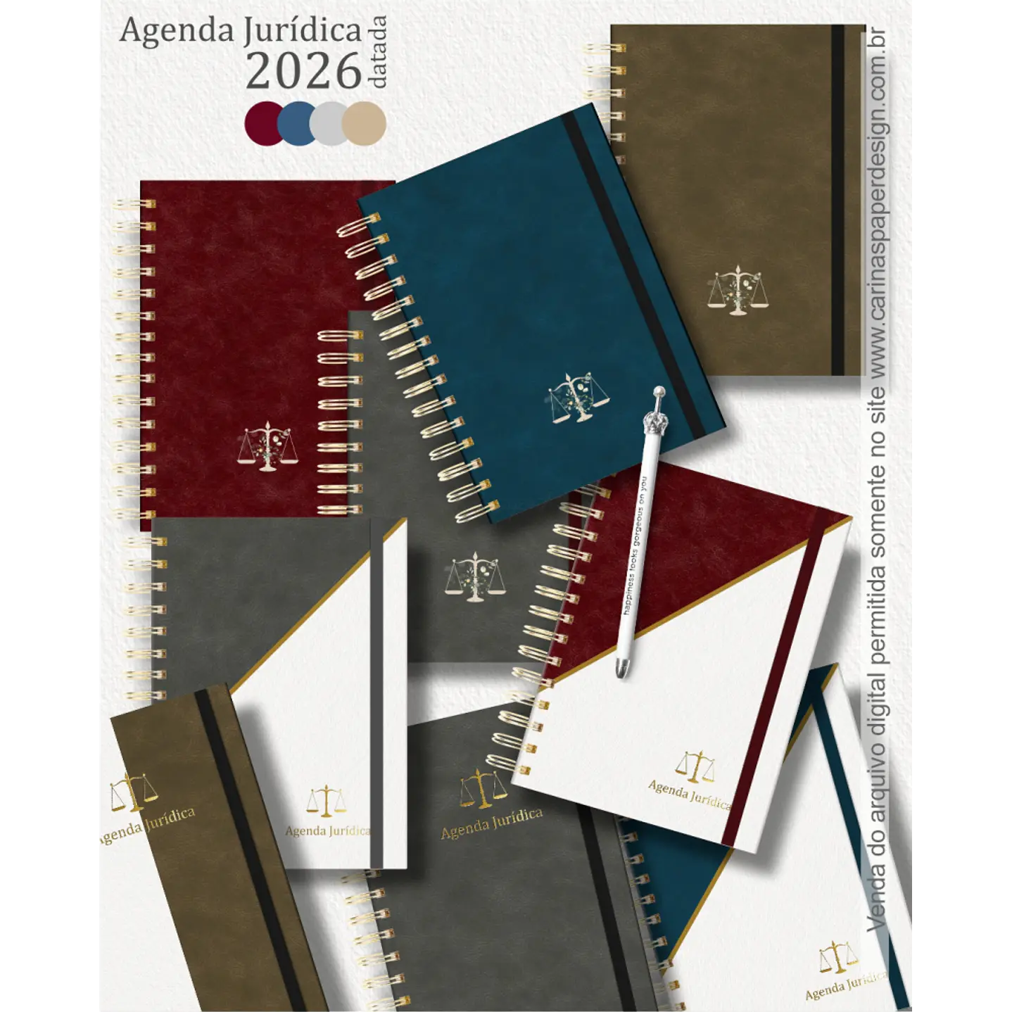 Mega Pack Encadernação 2026 - Arquivos Prontos para Imprimir 54