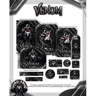 Kit Digital Encadernação Venom - Volta às Aulas Completo