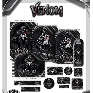 Kit Digital Encadernação Venom - Volta às Aulas Completo