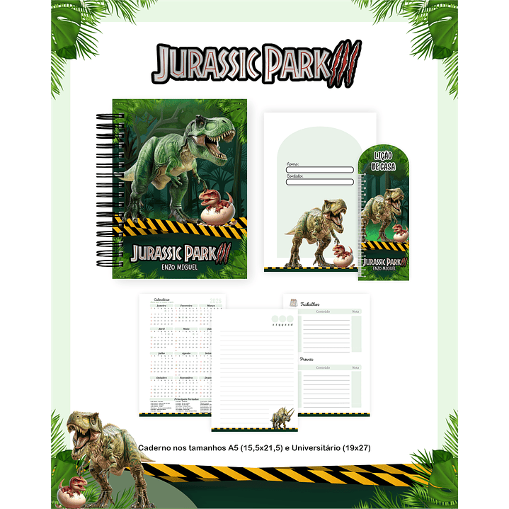 Encadernação Jurassic Park - Volta às Aulas Completo 3