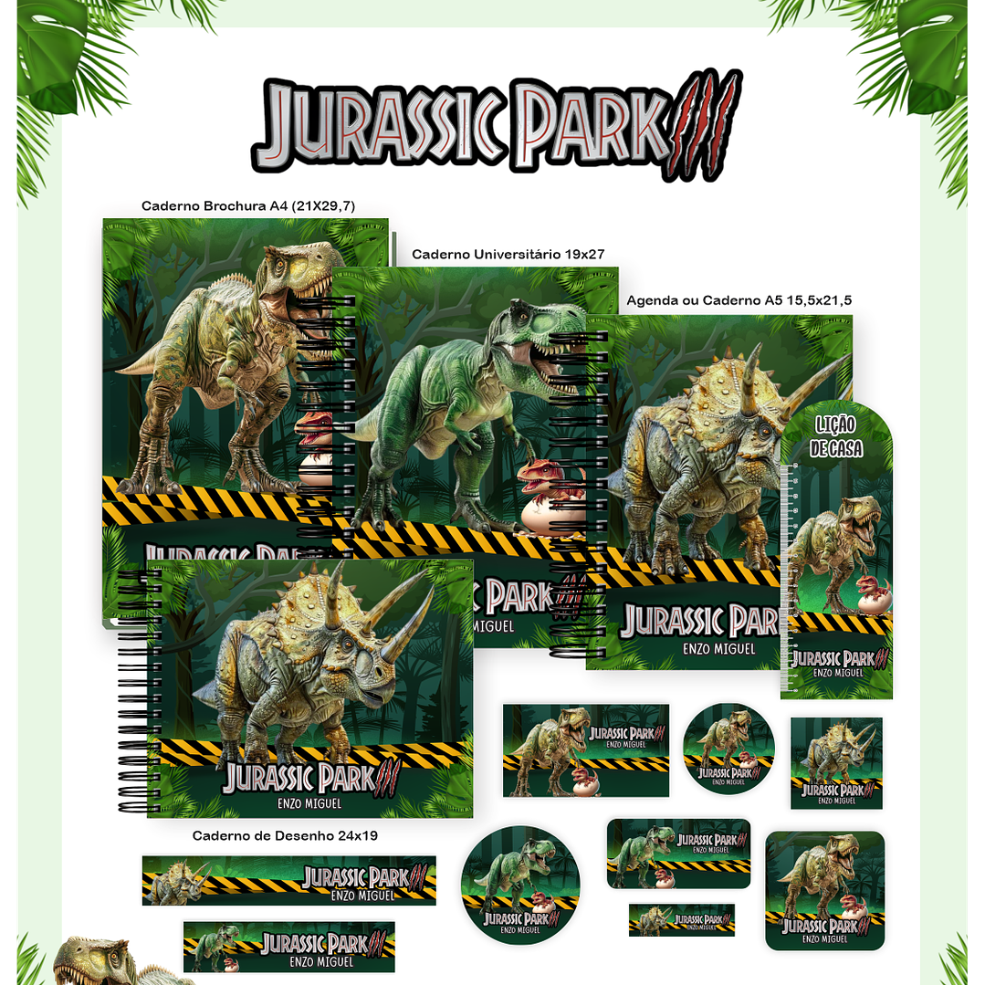 Encadernação Jurassic Park - Volta às Aulas Completo 1