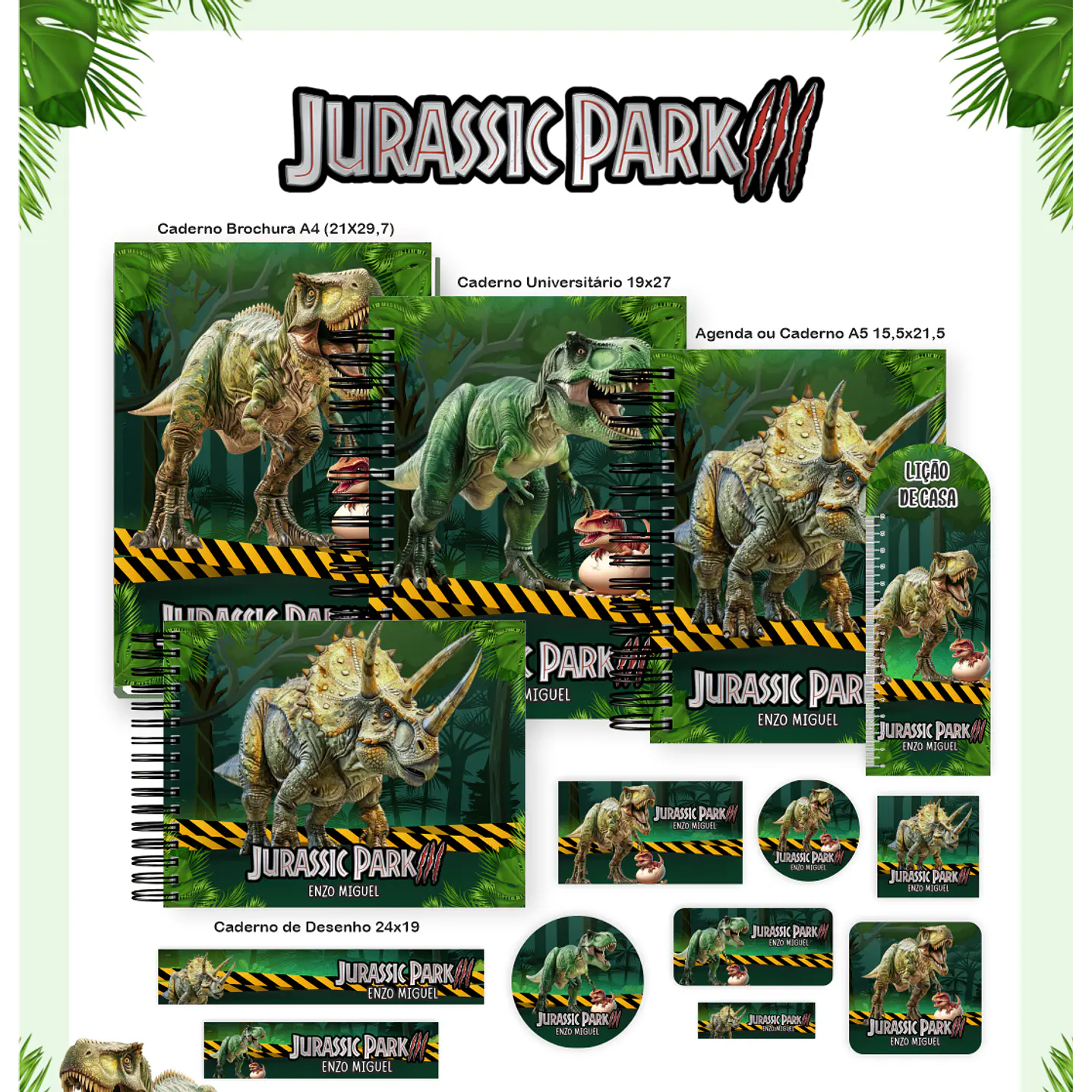 Encadernação Jurassic Park - Volta às Aulas Completo 1