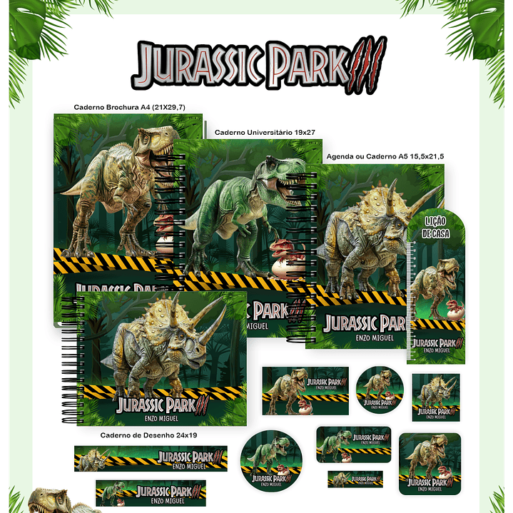 Encadernação Jurassic Park - Volta às Aulas Completo 1