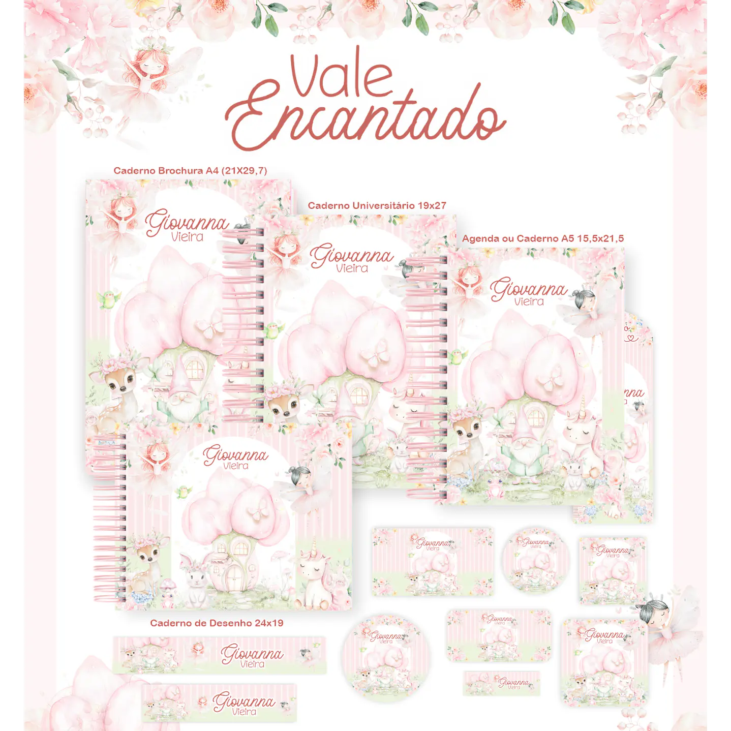 Encadernação Vale Encantado Volta às Aulas Completo 1
