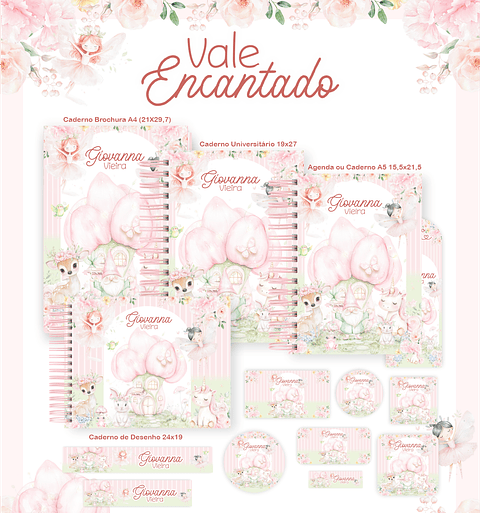 Encadernação Vale Encantado Volta às Aulas Completo