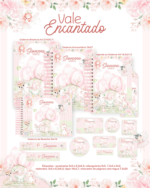 Encadernação Vale Encantado Volta às Aulas Completo