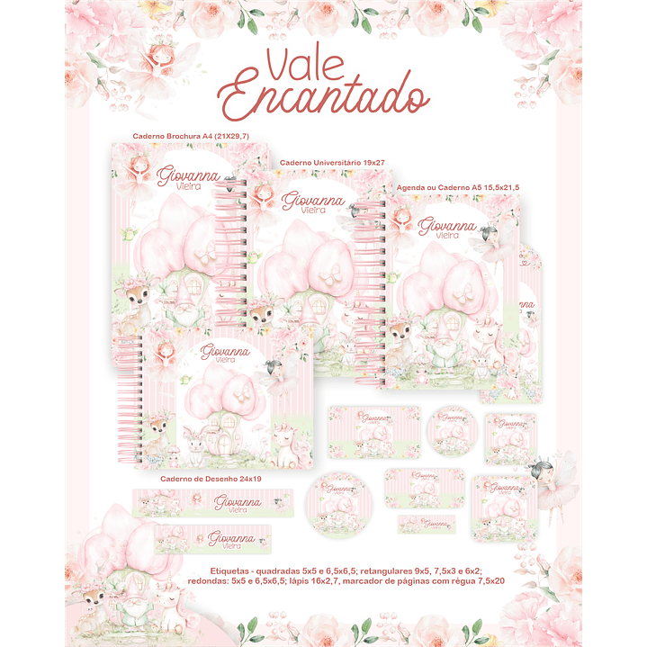 Encadernação Vale Encantado Volta às Aulas Completo 2