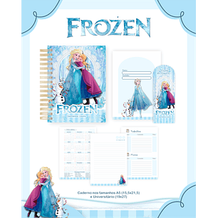 Kit Digital Encadernação Frozen - Volta às Aulas 