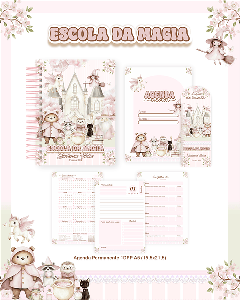 Encadernação Escola da Magia Volta às Aulas Completo