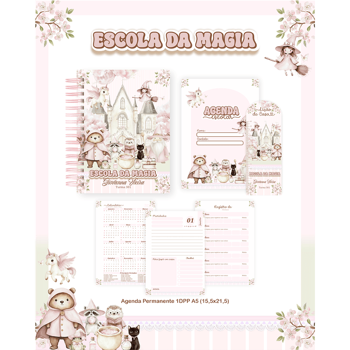 Encadernação Escola da Magia Volta às Aulas Completo 1