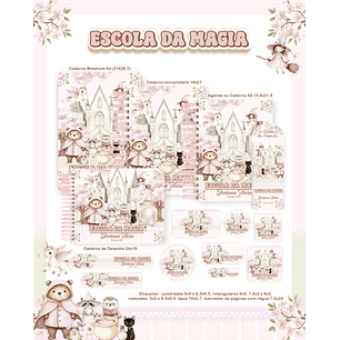 Encadernação Escola da Magia Volta às Aulas Completo