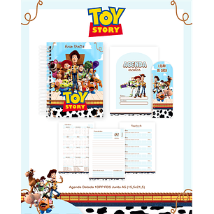 Kit Digital Encadernação Toy Story - Volta às Aulas