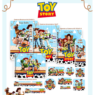 Kit Digital Encadernação Toy Story - Volta às Aulas